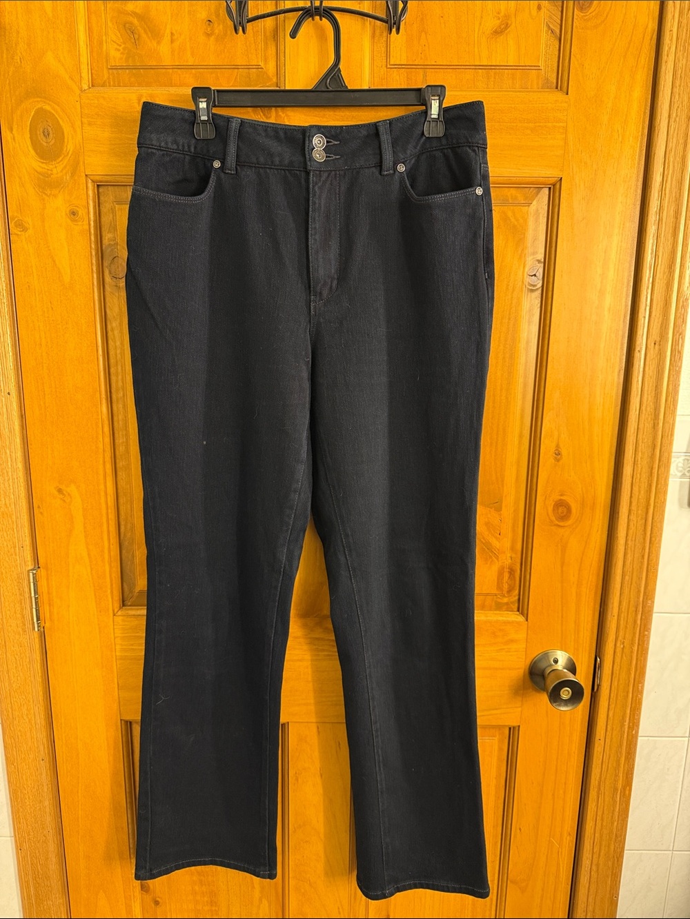Coldwater Creek Dark Blue Wide-Leg Jeans